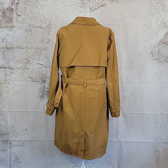 a new day Women's Camel Colored Trench Coat Size S - Picture 7 of 11